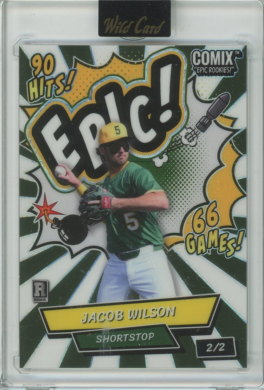 MLB 2025 Wild Card Comix Epic Rookies! 2/2 Epic! Jacob Wilson Rookie、ToyWiz、kayou