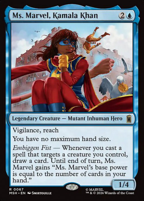MtG Marvel Super Heroes Rare FOIL Ms. Marvel, Kamala Khan #67、ToyWiz、kayou