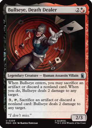 Bullseye, Death Dealer (MSH-209) - Marvel Super Heroes、Wizards of the Coast、kayou
