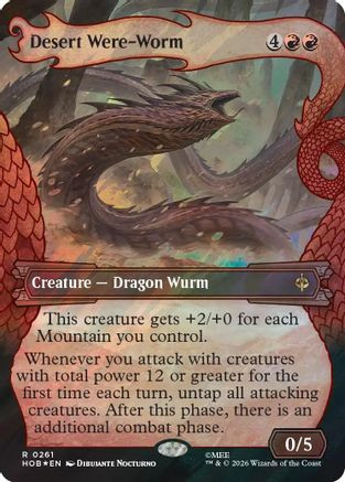 Desert Were-Worm (Showcase) (Surge Foil) (HOB-261) - The Hobbit Foil、Wizards of the Coast、kayou