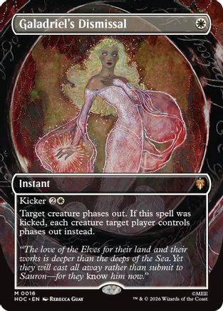 Galadriel's Dismissal (Borderless) (HOC-016) - The Hobbit: Eternal-Legal Foil、Wizards of the Coast、kayou