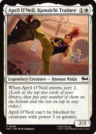 April O'Neil, Kunoichi Trainee (TMT-003) - Teenage Mutant Ninja Turtles、Wizards of the Coast、kayou