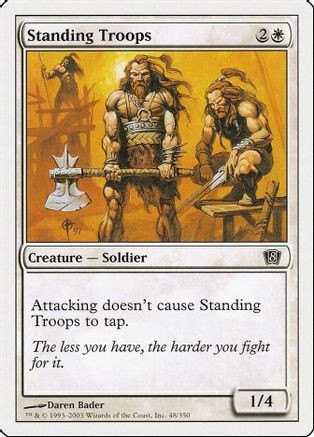 Standing Troops (8ED-048) - 8th Edition、Wizards of the Coast、kayou