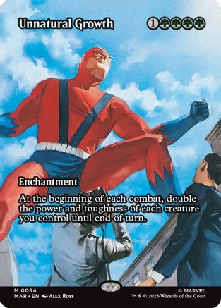 Unnatural Growth (Borderless) (MAR-084) - Marvel Universe Eternal-Legal Foil、Wizards of the Coast、kayou