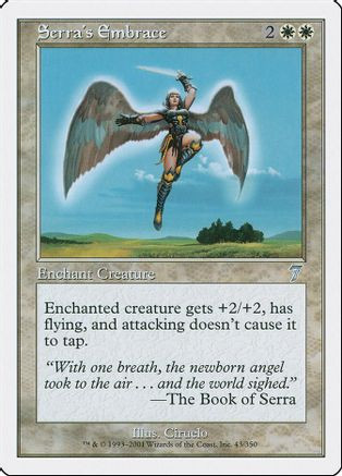 Serra's Embrace (7ED-043) - 7th Edition Foil、Wizards of the Coast、kayou