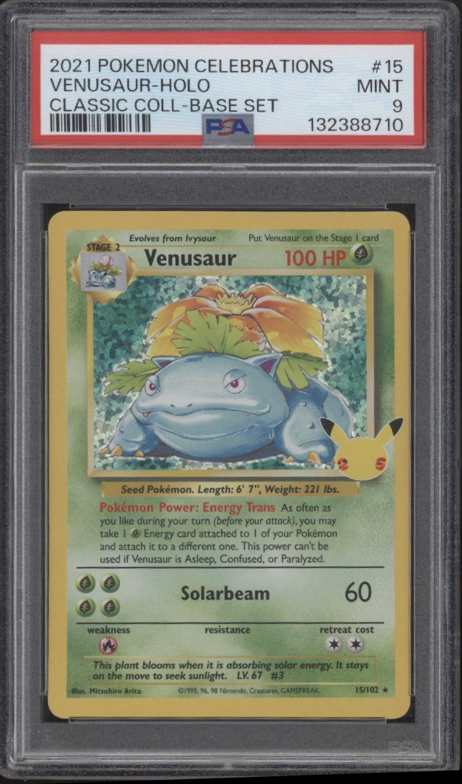 Venusaur Pokemon Celebrations Classic Collection Base Set Holo #15 PSA 9 #2、Collector Store LLC Gaming、kayou
