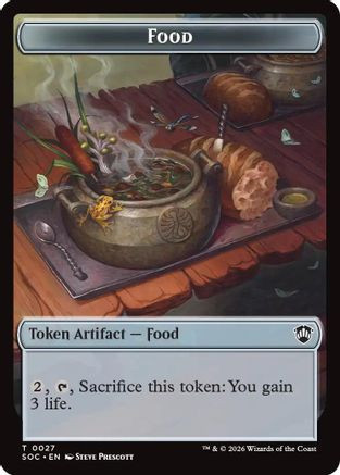 Food // City's Blessing Double-Sided Token (SOC-27 // 29) - Commander: Secrets of Strixhaven、Wizards of the Coast、kayou