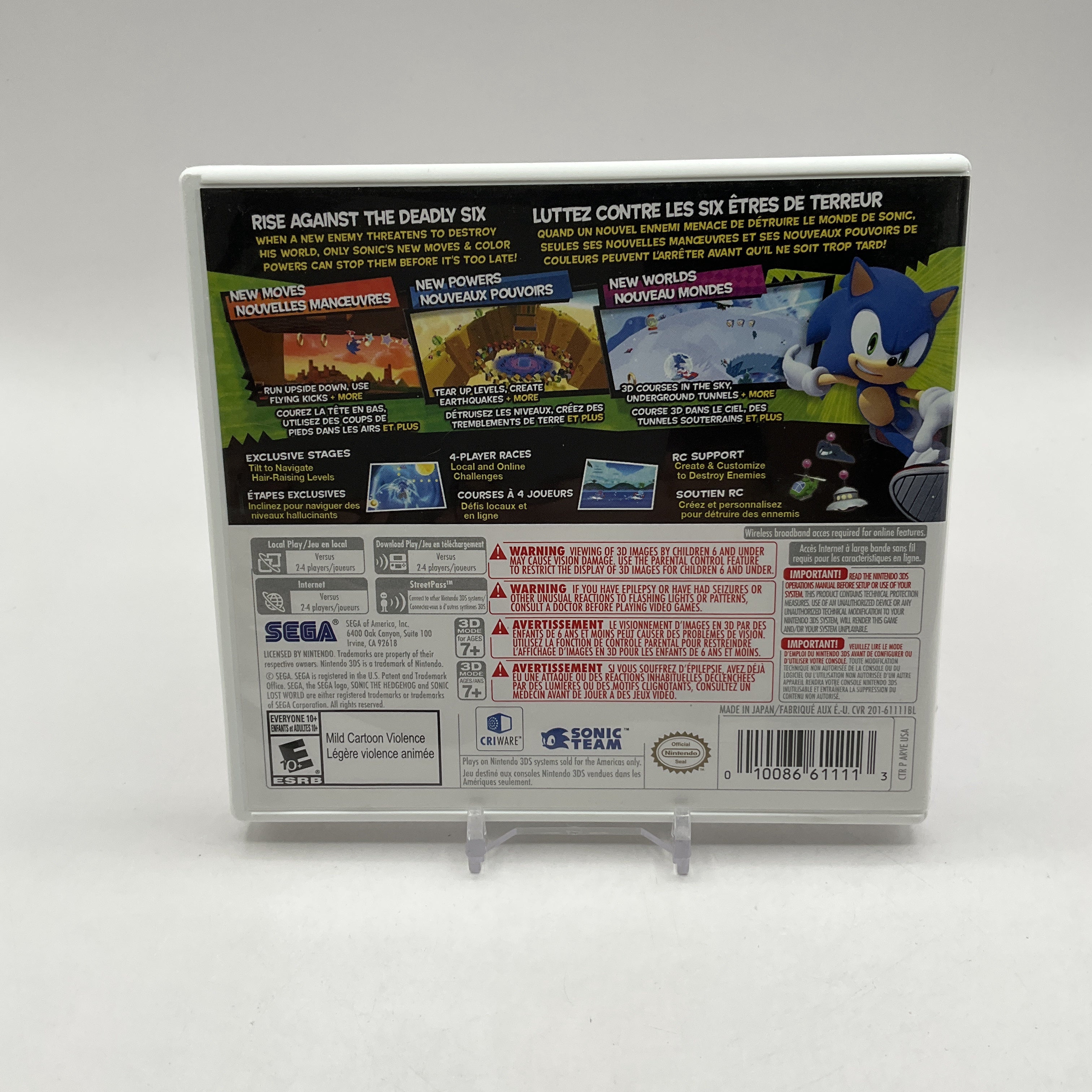 Sonic Lost World Nintendo 3DS Used、Collector Store LLC - VG、kayou