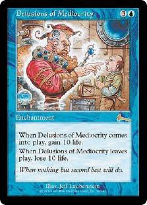 MtG Urza's Legacy Rare Delusions of Mediocrity #30 Moderately Played、ToyWiz、kayou