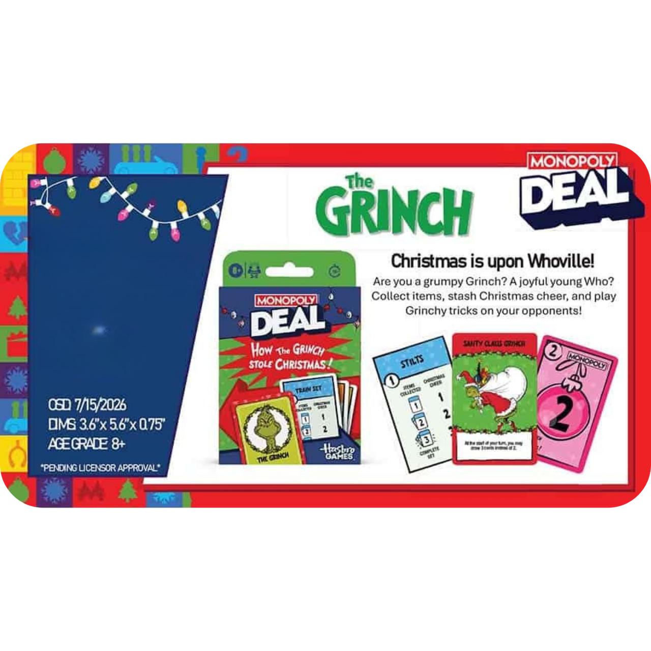 Monopoly Deal: The Grinch、Hasbro、kayou