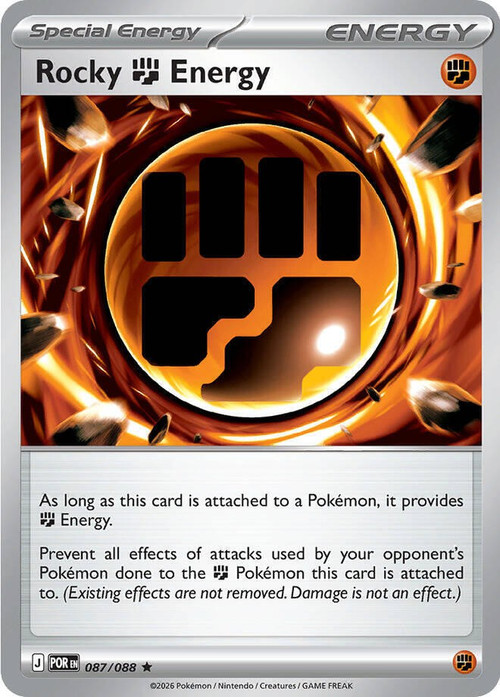 Pokemon Trading Card Game ME03: Perfect Order Rare Rocky Fighting Energy #87、ToyWiz、kayou