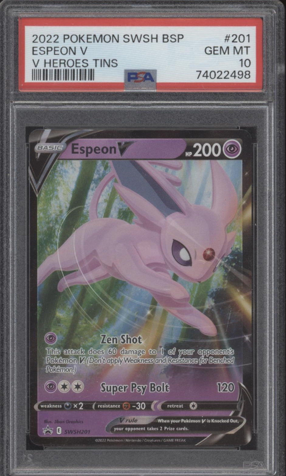 Expeon V Pokemon V Heroes Tins #201 PSA 10、Collector Store LLC Gaming、kayou