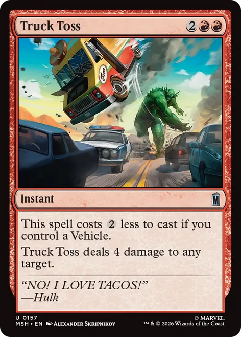 Truck Toss (Foil) | Marvel Super Heroes、Magic: The Gathering、kayou