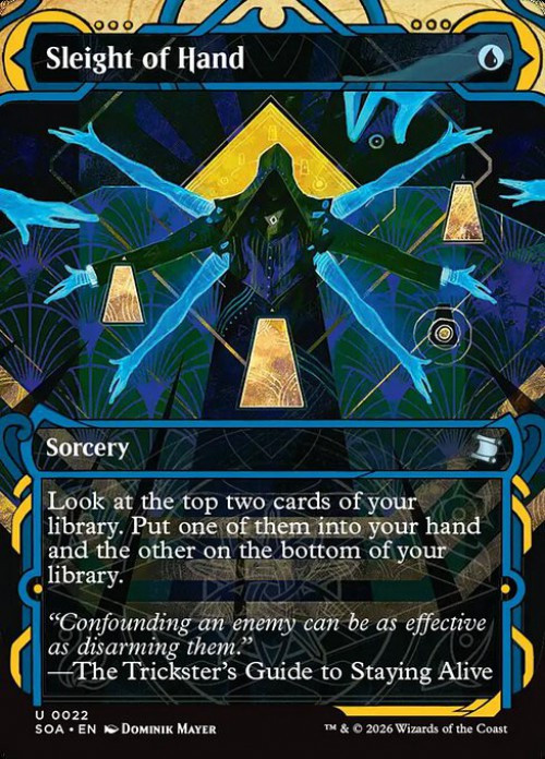 MtG Secrets of Strixhaven Mystical Archive Uncommon Sleight of Hand #22、ToyWiz、kayou
