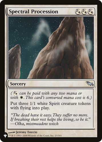Spectral Procession (LIST-23/301) - The List、Wizards of the Coast、kayou