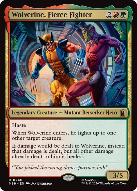 Wolverine, Fierce Fighter (Foil) | Marvel Super Heroes、Magic: The Gathering、kayou