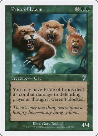 Pride of Lions (7ED-261) - 7th Edition Foil、Wizards of the Coast、kayou