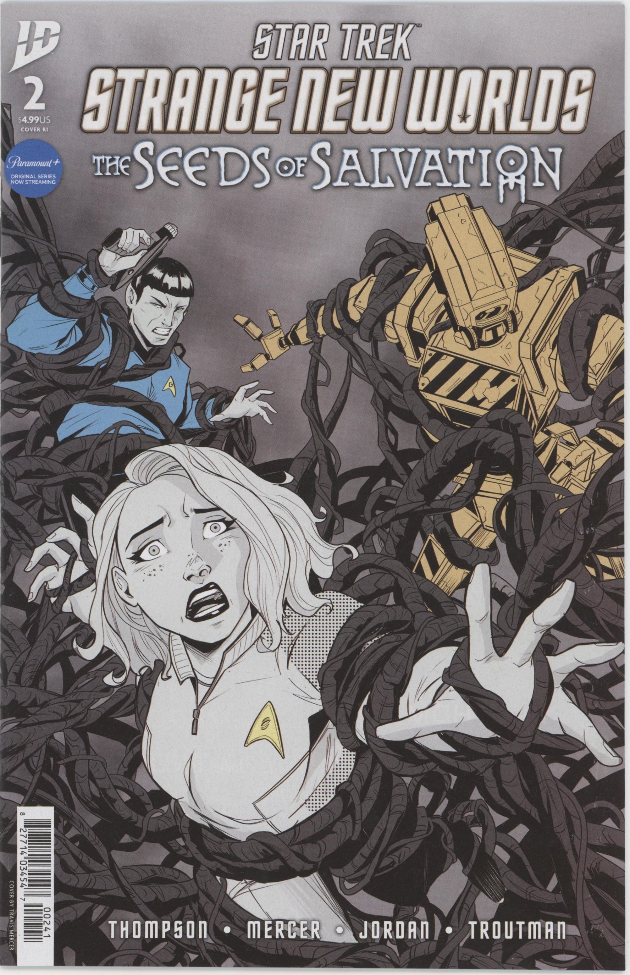 Star Trek: Strange New Worlds The Seeds Of Salvation #2 Variant Ri (10) (Mercer Black & White)、IDW Publishing、kayou