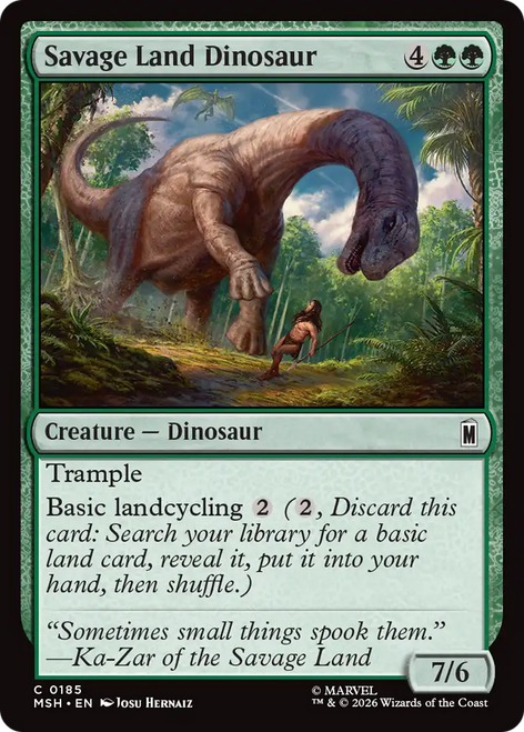 Savage Land Dinosaur (Foil) | Marvel Super Heroes、Magic: The Gathering、kayou