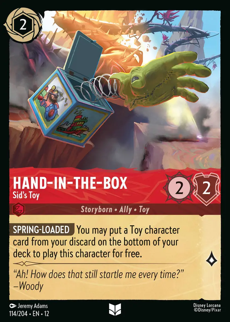Hand‐in‐the‐Box - Sid's Toy (Foil) | Wilds Unknown、Disney Lorcana、kayou