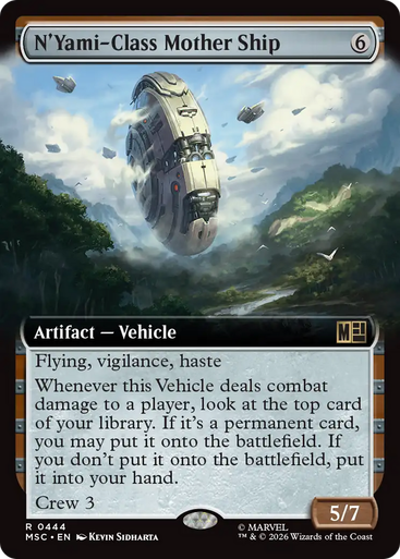 N'Yami-Class Mother Ship (Extended Art) | Marvel Super Heroes Commander、Magic: The Gathering、kayou