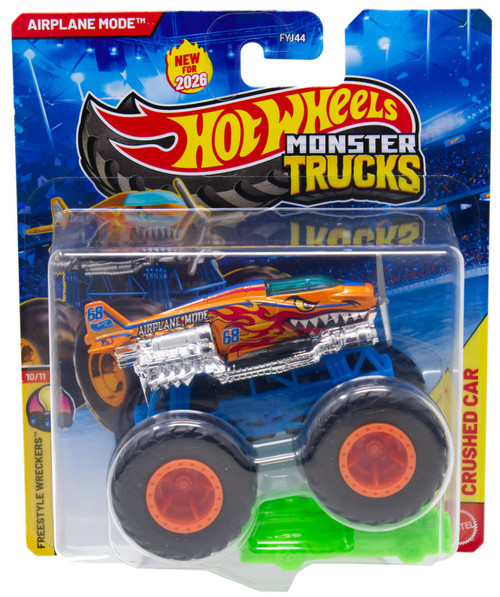 Hot Wheels Monster Trucks Freestyle Wreckers Airplane Mode Diecast Car、ToyWiz、kayou