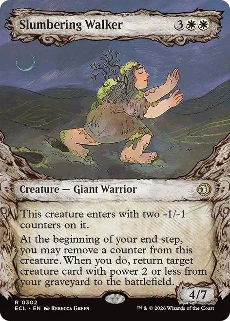 Slumbering Walker (Fable Frame) | Lorwyn Eclipsed、Magic: The Gathering、kayou