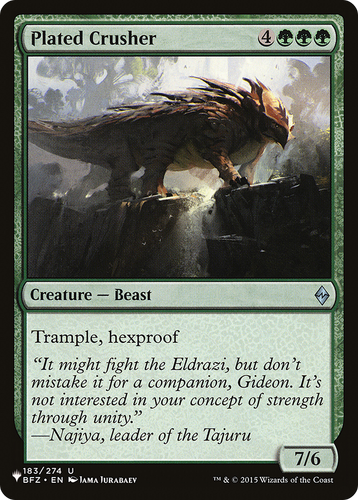 Plated Crusher (LIST-183/274) - The List、Wizards of the Coast、kayou
