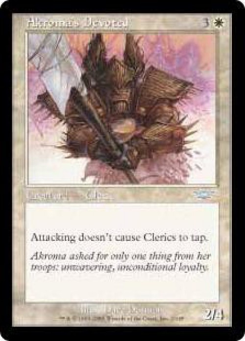 MtG Trading Card Game Legions Uncommon Akroma's Devoted #2 Moderately Played、ToyWiz、kayou