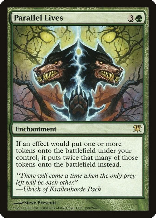 MtG Trading Card Game Innistrad Rare Parallel Lives #199 Moderately Played、ToyWiz、kayou