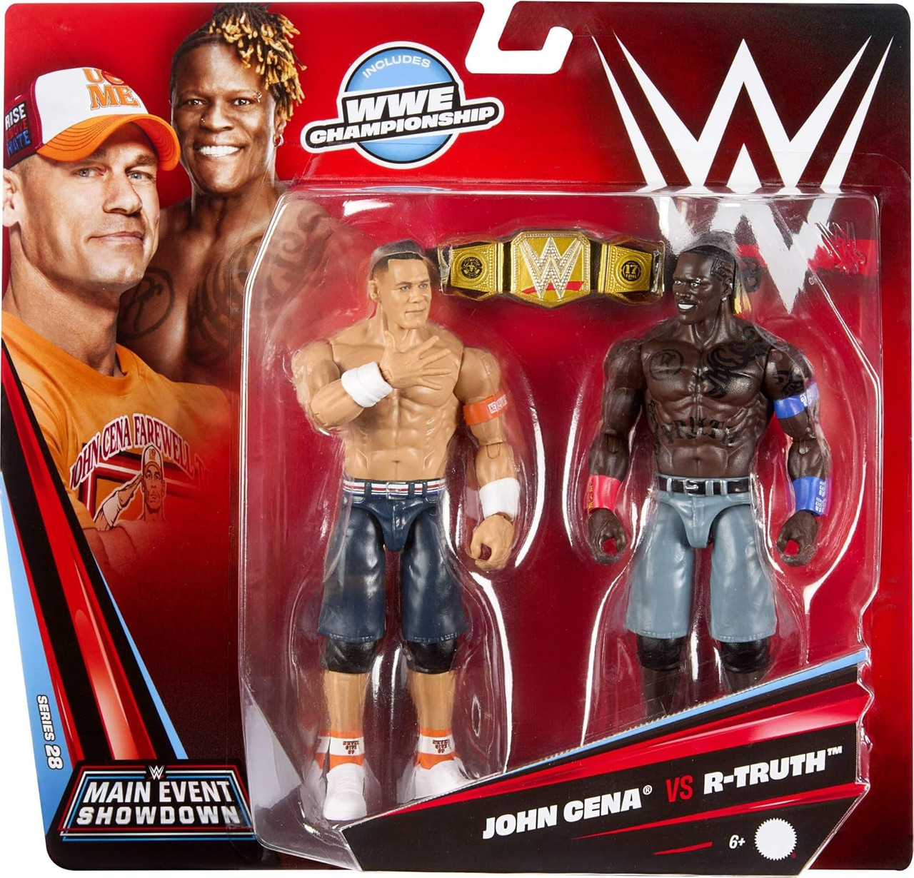 WWE Wrestling Main Event Showdown Series 28 John Cena vs R-Truth Action Figure 2-Pack、ToyWiz、kayou