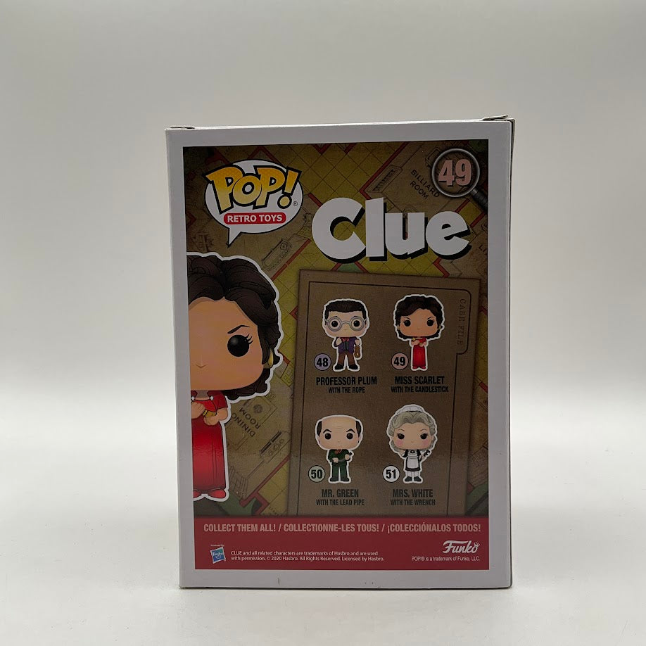 Miss Scarlet with the Candlestick Funko Pop! Clue #49、Funko、kayou