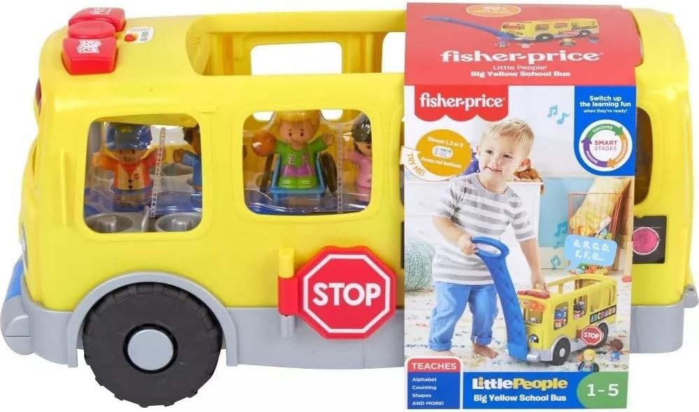 Fisher Price Little People Big Yellow School Bus Vehicle & Figure Playset、ToyWiz、kayou