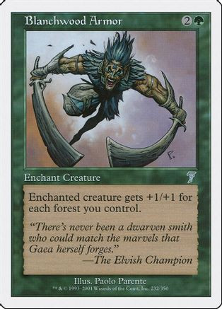 Blanchwood Armor (7ED-232) - 7th Edition、Wizards of the Coast、kayou
