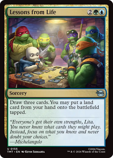 Lessons from Life (Foil) | Teenage Mutant Ninja Turtles、Magic: The Gathering、kayou