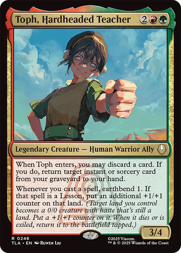 Toph, Hardheaded Teacher (TLA-246)、Magic: The Gathering、kayou