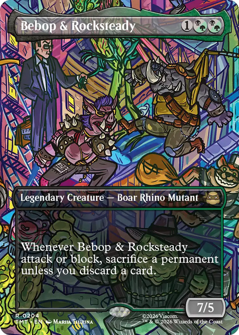 Bebop & Rocksteady (Borderless Scene Foil) | Teenage Mutant Ninja Turtles、Magic: The Gathering、kayou