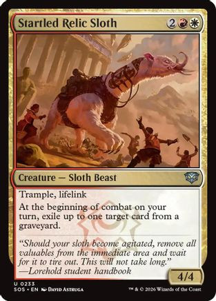 Startled Relic Sloth (SOS-233) - Secrets of Strixhaven、Wizards of the Coast、kayou