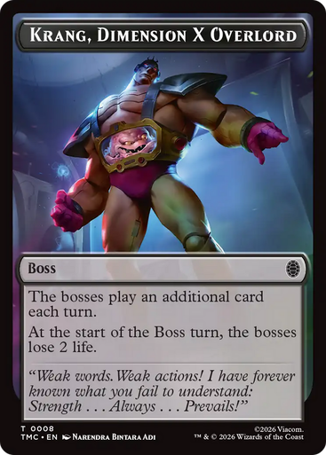 Teenage Mutant Ninja Turtles Commander - Krang, Dimension X Overlord Token | Teenage Mutant Ninja Turtles Eternal、Magic: The Gathering、kayou