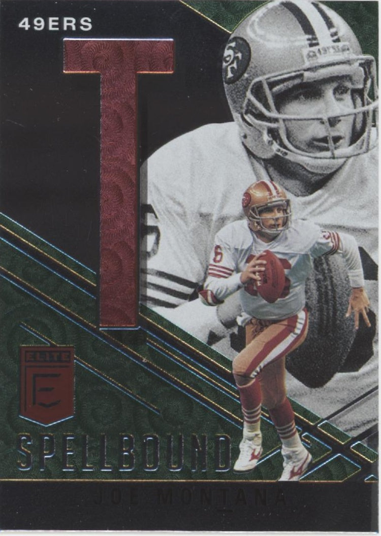 Joe Montana 2021 Panini Donruss Elite Spellbound 