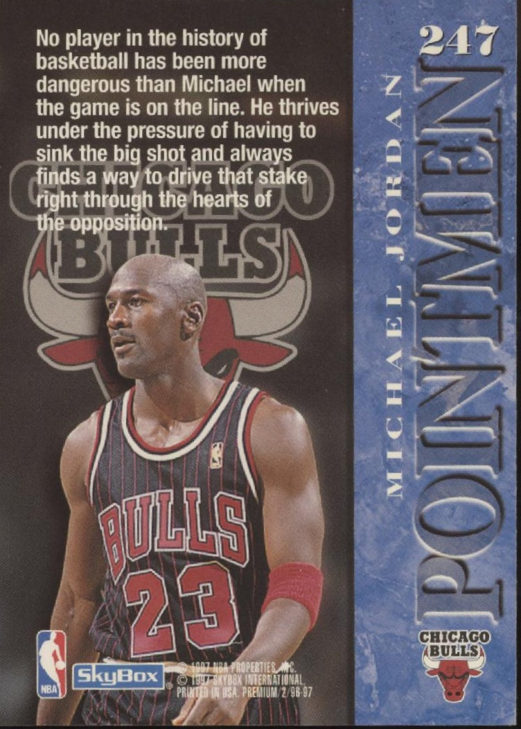 Michael Jordan 1996-97 Skybox Premium Pointmen #247、Collector Store LLC、kayou