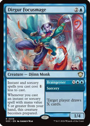 Dirgur Focusmage (SOC-018) - Commander: Secrets of Strixhaven、Wizards of the Coast、kayou