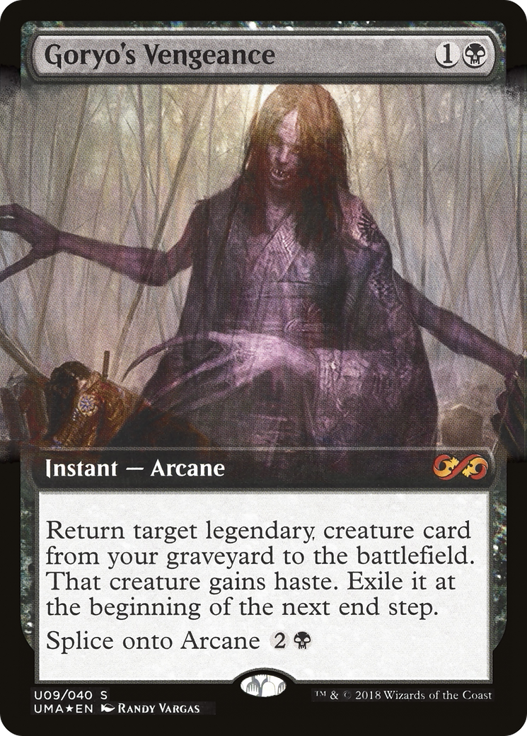 Goryo's Vengeance (UMA:BT-U09) - Ultimate Box Topper: (Extended Art) Foil、Wizards of the Coast、kayou
