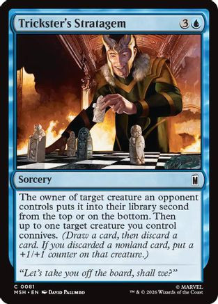 Trickster's Stratagem (MSH-081) - Marvel Super Heroes Foil、Wizards of the Coast、kayou
