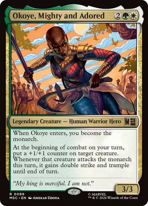 Okoye, Mighty and Adored (Foil) | Marvel Super Heroes Commander、Magic: The Gathering、kayou