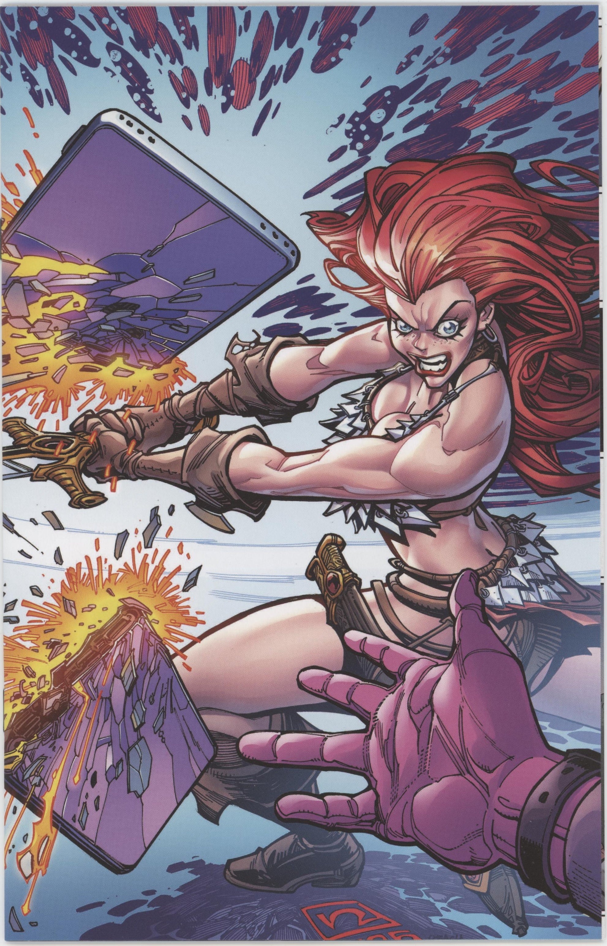 Sonja Reborn #4 Cover H 1 in 10 Chad Hardin Full Art Variant、DYNAMITE Entertainment、kayou