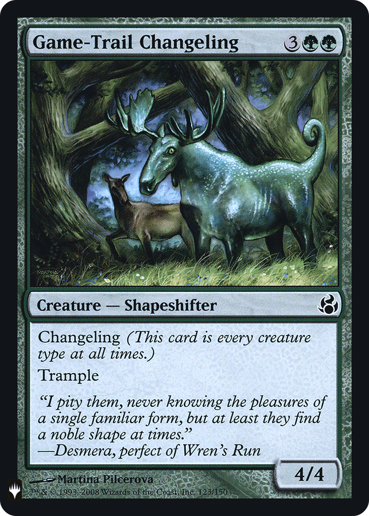 Game-Trail Changeling (LIST-123) - The List Foil、Wizards of the Coast、kayou
