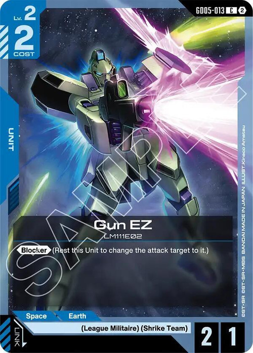 Gundam Trading Card Game Freedom Ascension Common Gun EZ GD05-013、ToyWiz、kayou