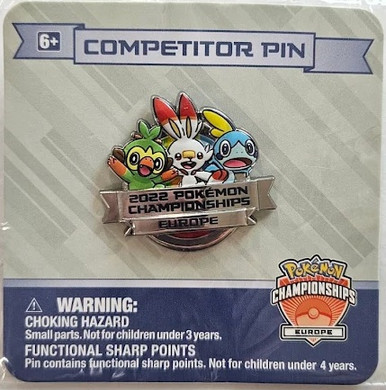 EUIC Competitor 2022 Galar Starters Pin Badge、Pokemon、kayou