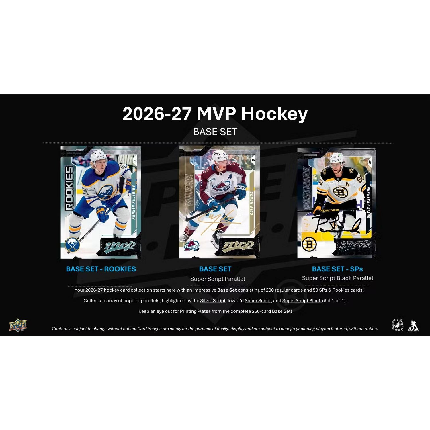 2026-27 Upper Deck MVP Hockey Hobby Box *Contact Us To Order*、Upper Deck、kayou